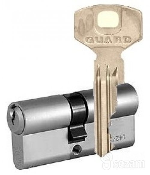Vložka bezpečnostní GUARD G550 41/51 nikl 5 klíčů BSZ průchozí - Vložky,zámky,klíče,frézky Vložky cylindrické Vložky bezpečnostní